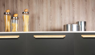 Uchwyt meblowy podłużny Barcco 160 Drewniany Buk Nielakierowany