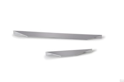 Uchwyt meblowy podłużny Cutt 320/480 Aluminiowy Srebrny Szczotkowany
