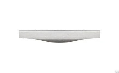 Uchwyt meblowy krawędziowy Noma 0255 128 Aluminiowy Srebrny Szczotkowany