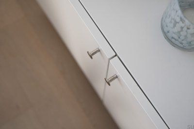 Gałka meblowa Sture 18 Mosiężna Niklowana Polerowana