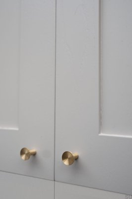 Gałka meblowa Sture 18 Mosiężna Szczotkowana Nielakierowana