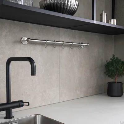 Wieszak kuchenny Aveny 640 Stal Nierdzewna Szczotkowana