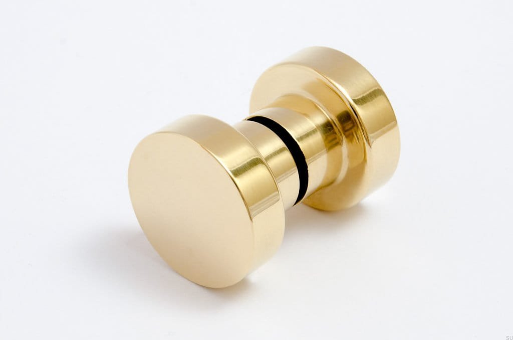 Gałka do drzwi Dot 30 mosiadz polerowany
