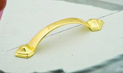 Uchwyt meblowy podłużny 1323 96 Złoty Polerowany