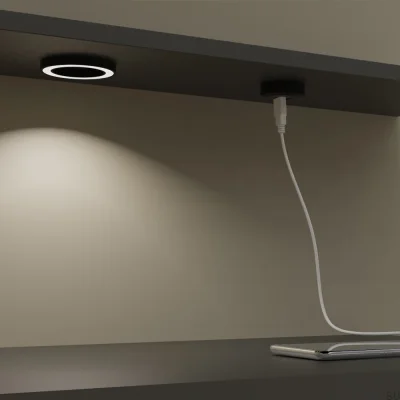 Gniazdo USB Connector Subby SP 20W/24V Stalowe Szczotkowane