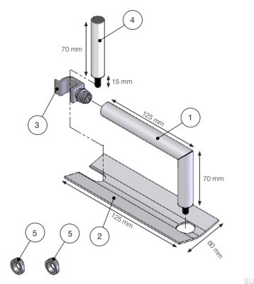Uchwyt na papier toaletowy do poręczy 40133 Stalowy