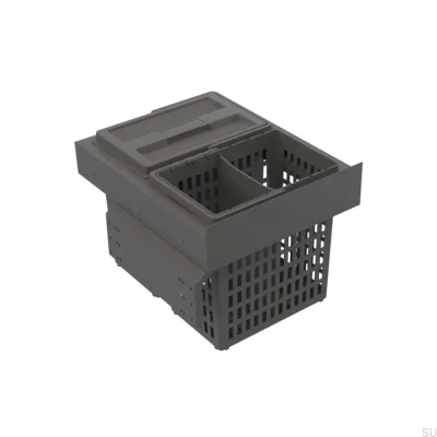 System pojemników do segregacji odpadów Select Side 400 Eco Ciemnoszary