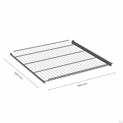 Półka druciana 600 mm Ciemnoszara