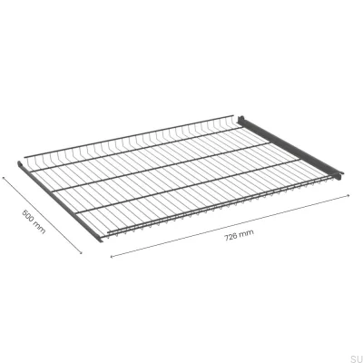 Półka druciana 800 mm Ciemnoszara