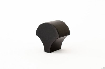 Gałka meblowa Feather 28 Aluminiowa Czarna 