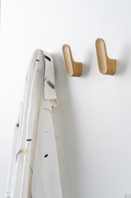 Wieszak ścienny Luv Drewniany Czarny Mat Lakierowany Eco