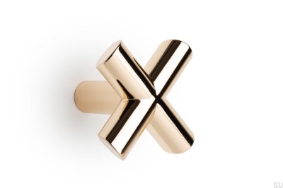 Wieszak ścienny Equis Złoty Polerowany Eco