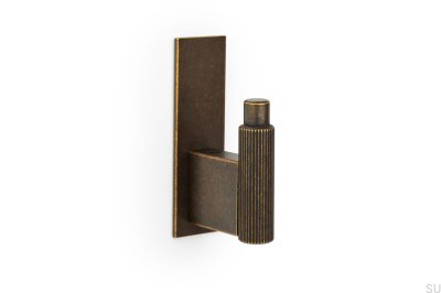 Wieszak ścienny z podkładką Arpa Plate Aluminiowy Rustykalny Złoty Eco