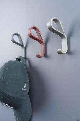 Wieszak ścienny Belt Metalowy Szara Zieleń Eco