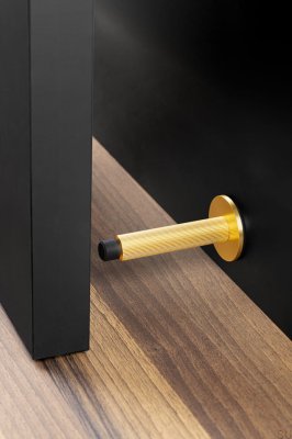 Stopka Stoper do drzwi naścienny Arpa Aluminiowy Złoty Szczotkowany