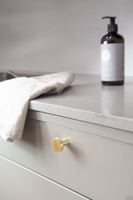 Gałka meblowa 2078 Metalowa Złota Szczotkowana 