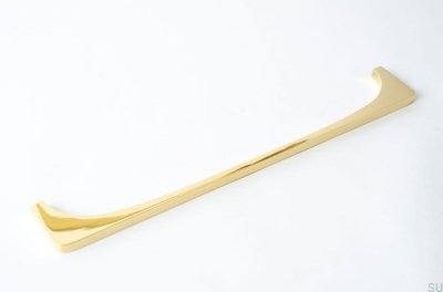 Uchwyt meblowy podłużny Bridge 224 Mosiężny Polerowany Nielakierowany