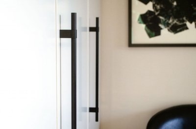 Uchwyt meblowy podłużny Line Big 342 Aluminium czarny