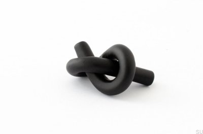 Gałka meblowa Knot 35 Metalowa Czarna Lakierowana 