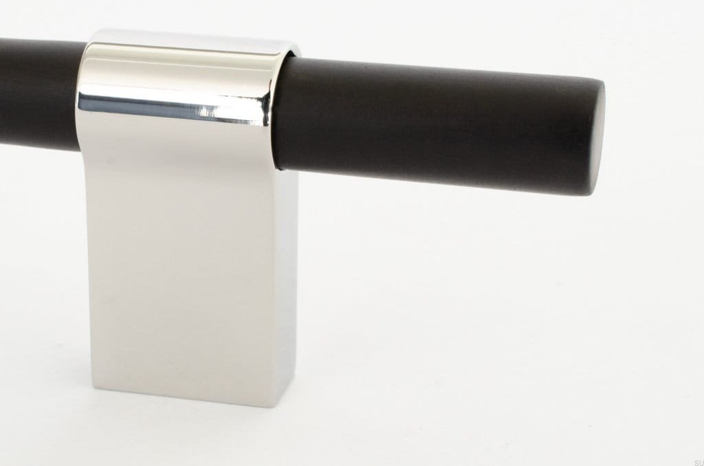 HA65R/AS--Uchwyt-meblowy-podłużny-Line-Big-Mix-592-Aluminiowy-Czarny-z-Polerowaną-Stalą-BB-Sweden-Skandynawskie-Uchwyty_1