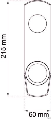 Płytka maskująca do zamka modułowego 60 Mosiężna Matowa Standard Skandynawski