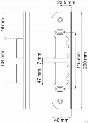 Zasuwnica 65950 Cynk Standard Skandynawski