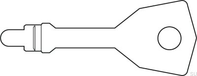 Klucz do 6414 Srebrny (2 sztuki)