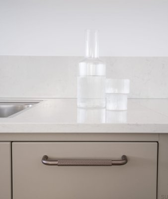 Uchwyt meblowy podłużny Helix 128 Aluminiowy Ciemny Brąz