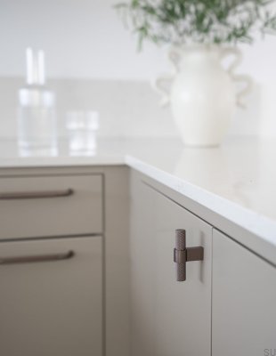 Gałka meblowa T-Bar Helix Aluminiowa Ciemny Brąz