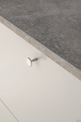 Gałka meblowa Spira Mosiężna Niklowana Polerowana