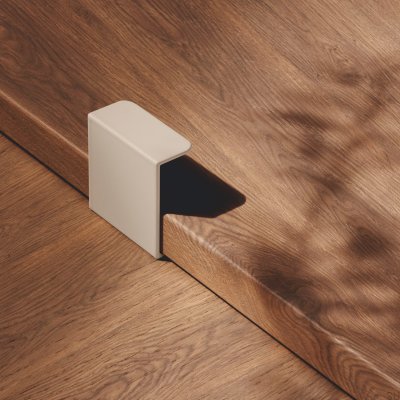 Uchwyt meblowy krawędziowy Hide 40 Metalowy Greige