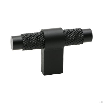 Gałka meblowa T-Bar Pitch Aluminiowa Czarna