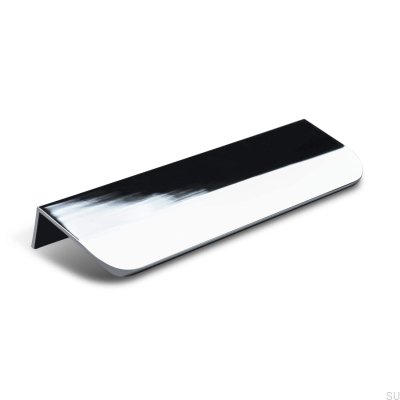 Uchwyt meblowy krawędziowy Poppi 136 Chrom Polerowany