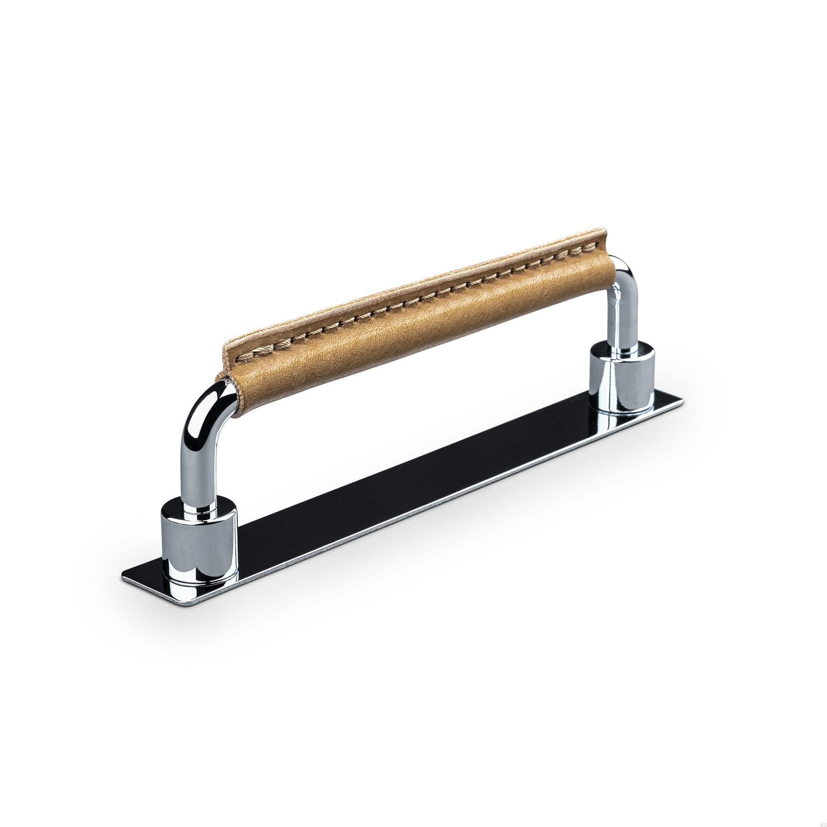 157165SP--Uchwyt-meblowy-podłużny-Asissi-Stitched-128-Chrom-Polerowany-z-Jasną-Brązową-Skórą-Teofils-Skandynawskie-Uchwyty_2