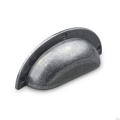 Uchwyt meblowy muszlowy Conti 64 Antyczna Cyna