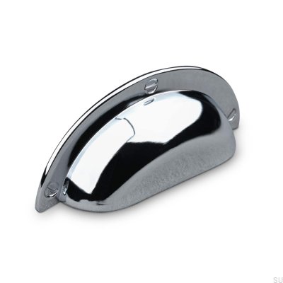 Uchwyt meblowy muszlowy Conti 64 Chrom Polerowany
