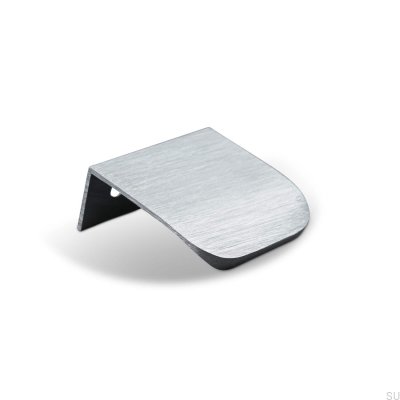 Uchwyt meblowy krawędziowy Poppi 40 Srebrny Szczotkowany