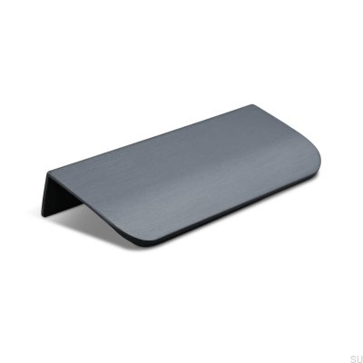 Uchwyt meblowy krawędziowy Poppi 96 Metalowy Czarny Mat