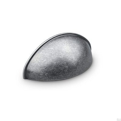 Uchwyt meblowy muszlowy Tolfa 64 Antyczna Cyna