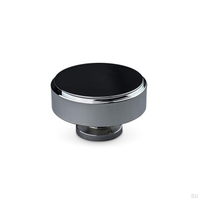 Gałka meblowa Lonato Stripe 50 Chrom Polerowany