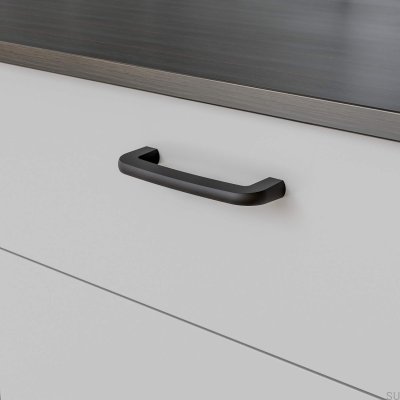 Uchwyt meblowy podłużny Visby 128 Metalowy Czarny Mat