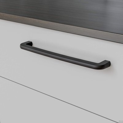 Uchwyt meblowy podłużny Visby 256 Metalowy Czarny Mat