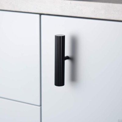 Gałka Meblowa T-Bar Smögen Metalowa Czarna Matowa (2 sztuki)