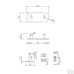 17000044--Wieszak-ścienny-Tours-120-2-Chrom-Polerowany-Theofiles-Skandynawskie-Uchwyty_2