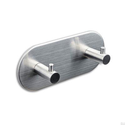 Wieszak ścienny Tours 120-2 Srebrny Szczotkowany