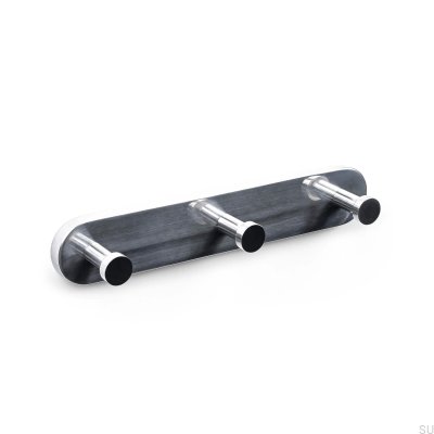 Wieszak ścienny Dijon 225-3 Chrom Polerowany