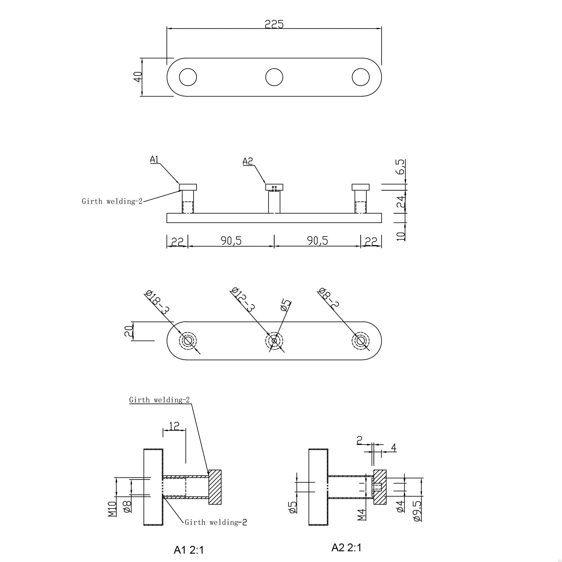 17000062--Wieszak-ścienny-Dijon-225-3-Chrom-Polerowany-Theofiles-Skandynawskie-Uchwyty_2