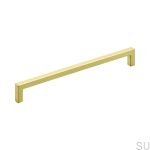 Uchwyt meblowy podłużny 0143 wykonany z mosiądzu szczotkowanego