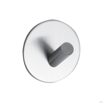 Wieszak ścienny Base 100-1 Stalowy szczotkowany