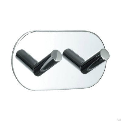 Wieszak ścienny Base 100-2 Chrom polerowany